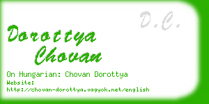 dorottya chovan business card